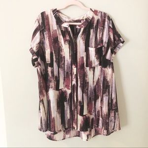 Simply Vera by Vera Wang Print Short Sleeve Tunic